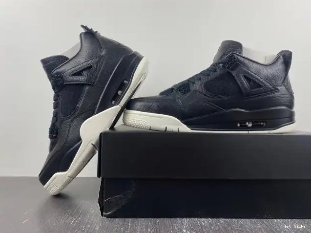 Black Jordan 4 Retro Hair 819139-010 Pony 0616